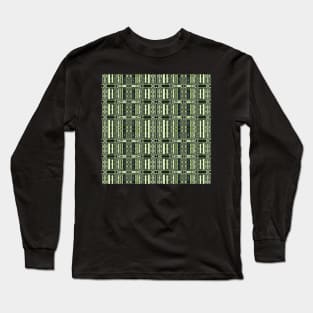 Green digital age, kaleidoscope pattern Long Sleeve T-Shirt